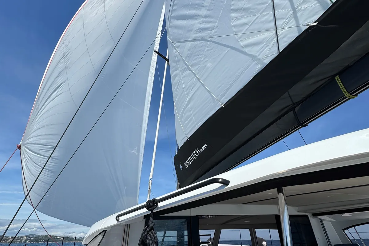Good Vibes, a Nautitech 48 Open catamaran at Cogolin, France