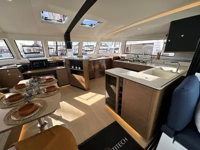 Galley of Good Vibes, a Nautitech 48 Open catamaran at Cogolin, France