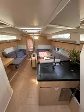 Salon of FuFu, a Hanse 388 sailboat at Seget Donji, Croatia