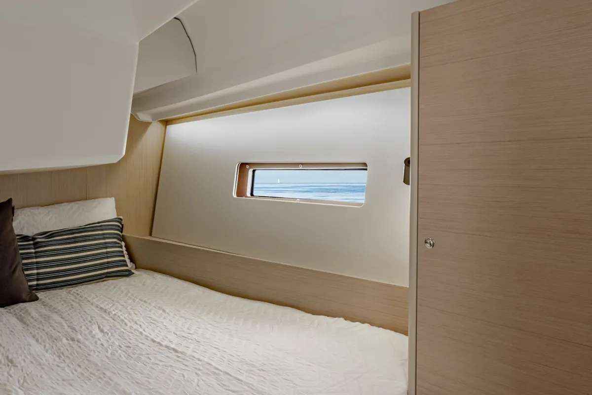 Cabin on Finja, a Beneteau Oceanis 40.1 sailboat at Rogoznica, Croatia