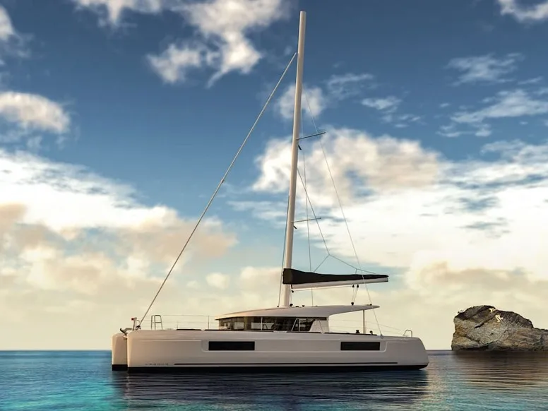 Exterior view of Cabin U01 (LF), a Lagoon 40 catamaran at Roche Caiman, Seychelles