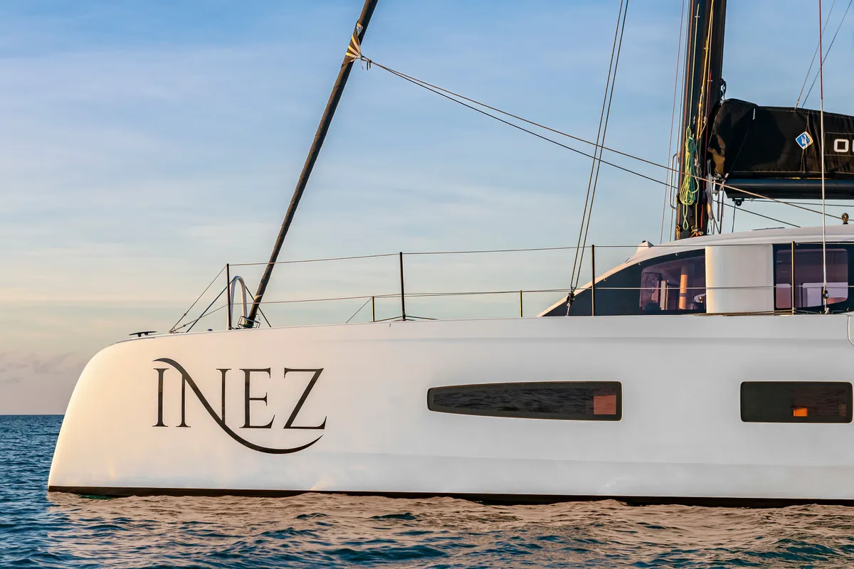 Sophia, a Outremer 52 catamaran at Central Abaco, Bahamas