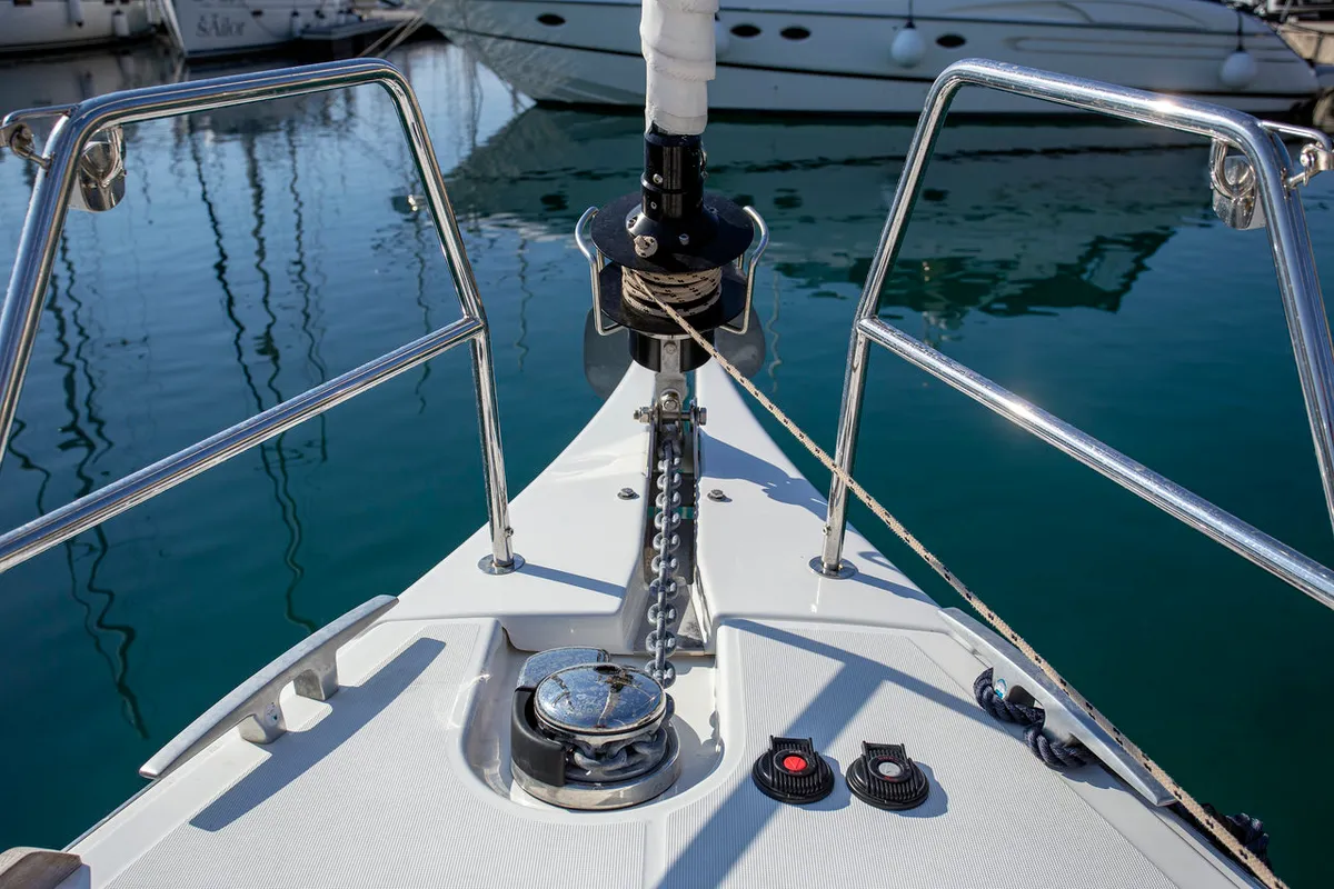 Mincipesa, a Dufour 460 GL sailboat at Grad Pula, Croatia