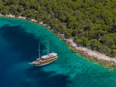 Salon of Novi Dan, a Custom Made Novi Dan sailboat at Rogoznica, Croatia