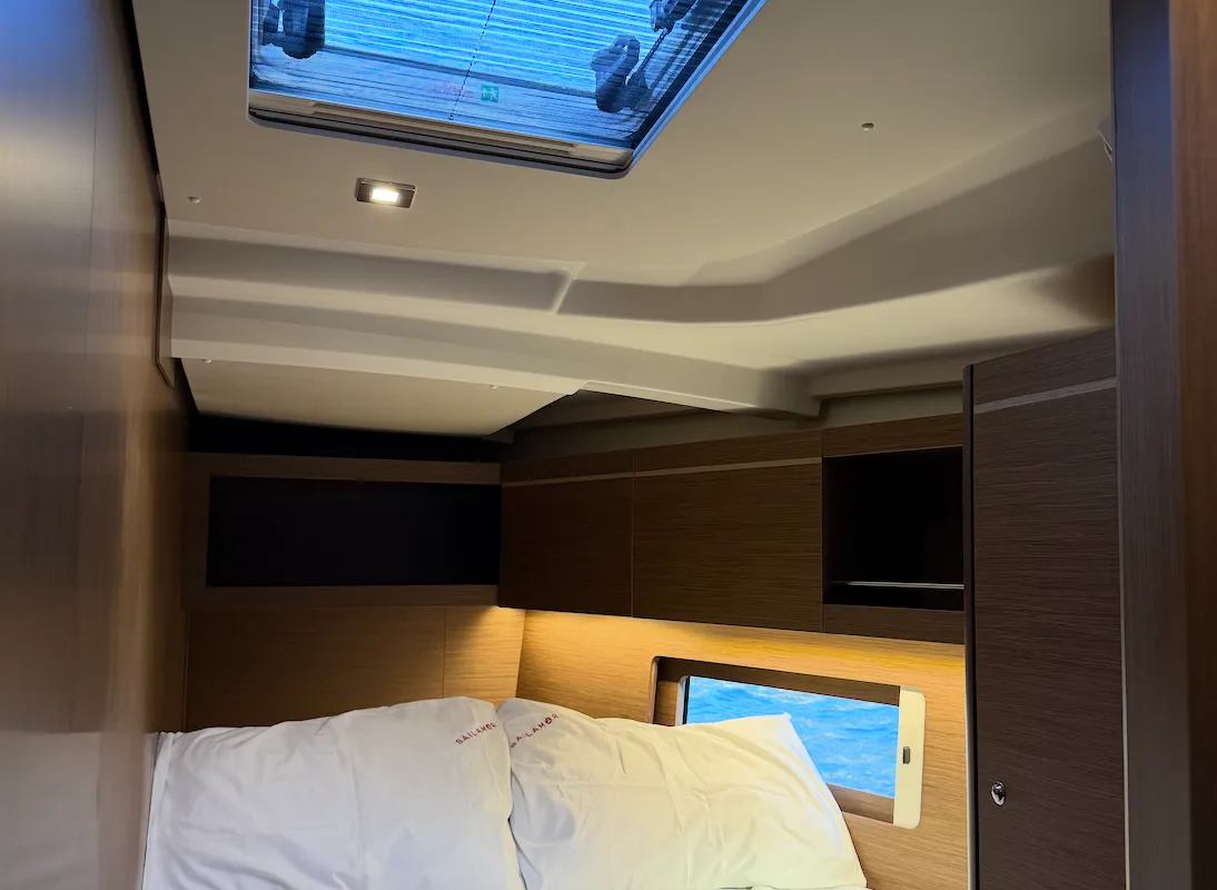 Cabin on Athena 2, a Beneteau Oceanis 46.1 sailboat at Fethiye, Turkey