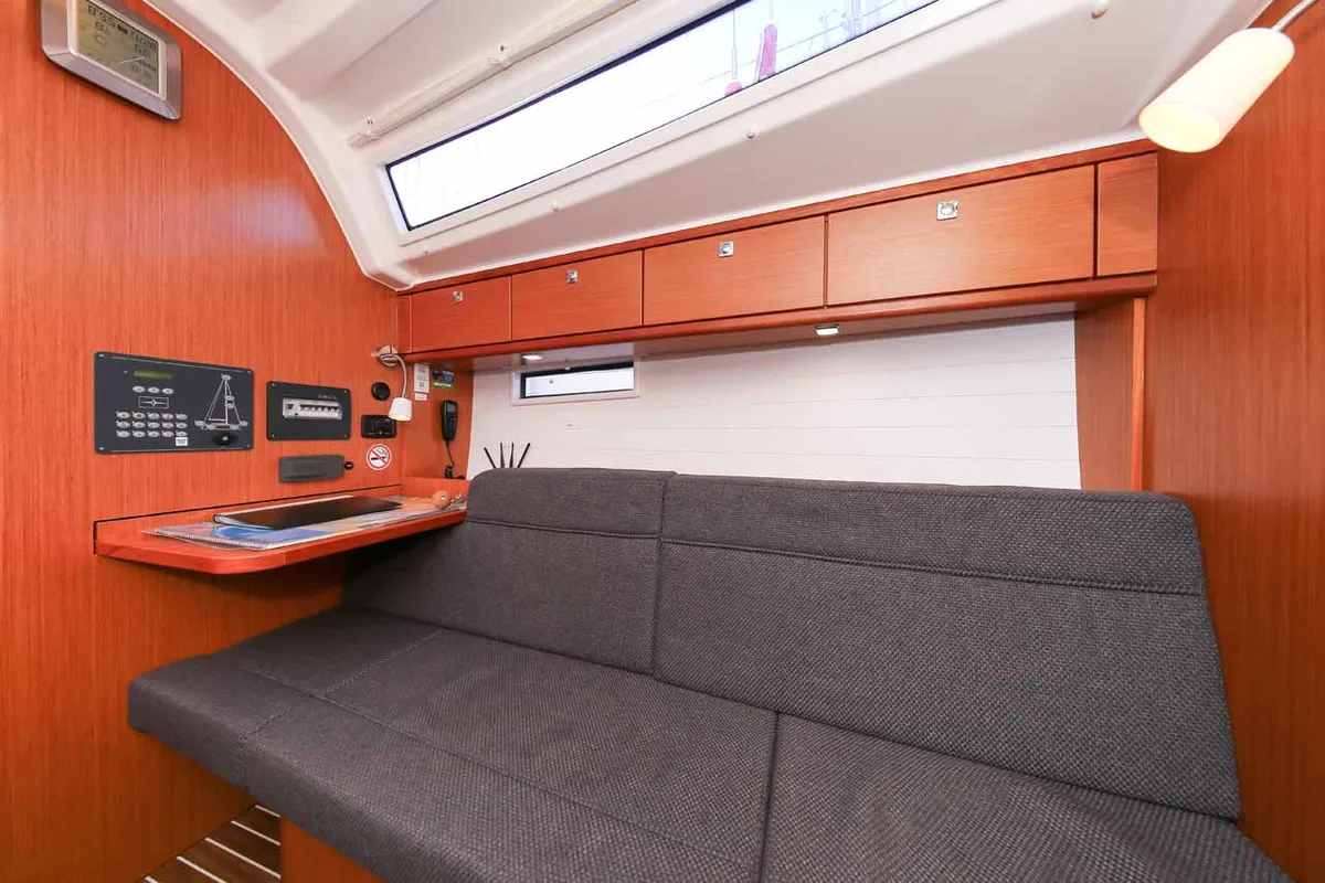 Salon of Bella Angelina, a Bavaria Cruiser 37 sailboat at Grad Pula, Croatia