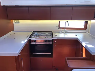 Galley of Marea, a Beneteau Oceanis 51.1 sailboat at Medulin, Croatia