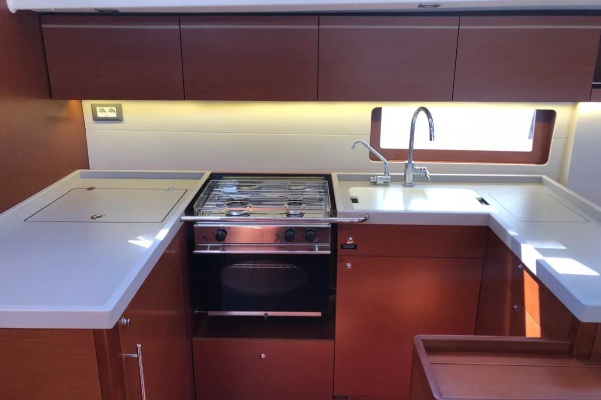 Galley of Marea, a Beneteau Oceanis 51.1 sailboat at Medulin, Croatia