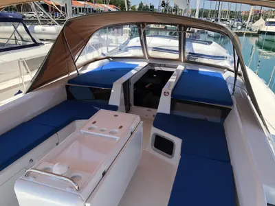 Deck of Marea, a Beneteau Oceanis 51.1 sailboat at Medulin, Croatia