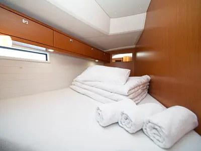 Cabin on Bavaria Cruiser 46, a sailboat at Murter, Croatia