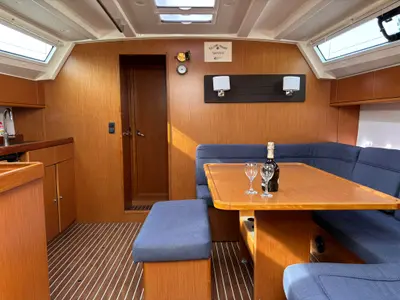 Salon of Spectra, a Bavaria Cruiser 46 sailboat at Pakoštane, Croatia