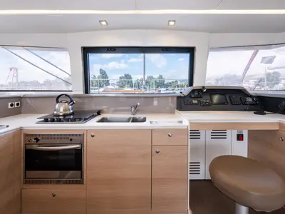 Galley of Theros, a Bali 4.1 catamaran at Municipal Unit of Lefkada, Greece