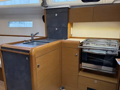Galley of Ana, a Jeanneau Sun Odyssey 349 sailboat at Grad Pula, Croatia