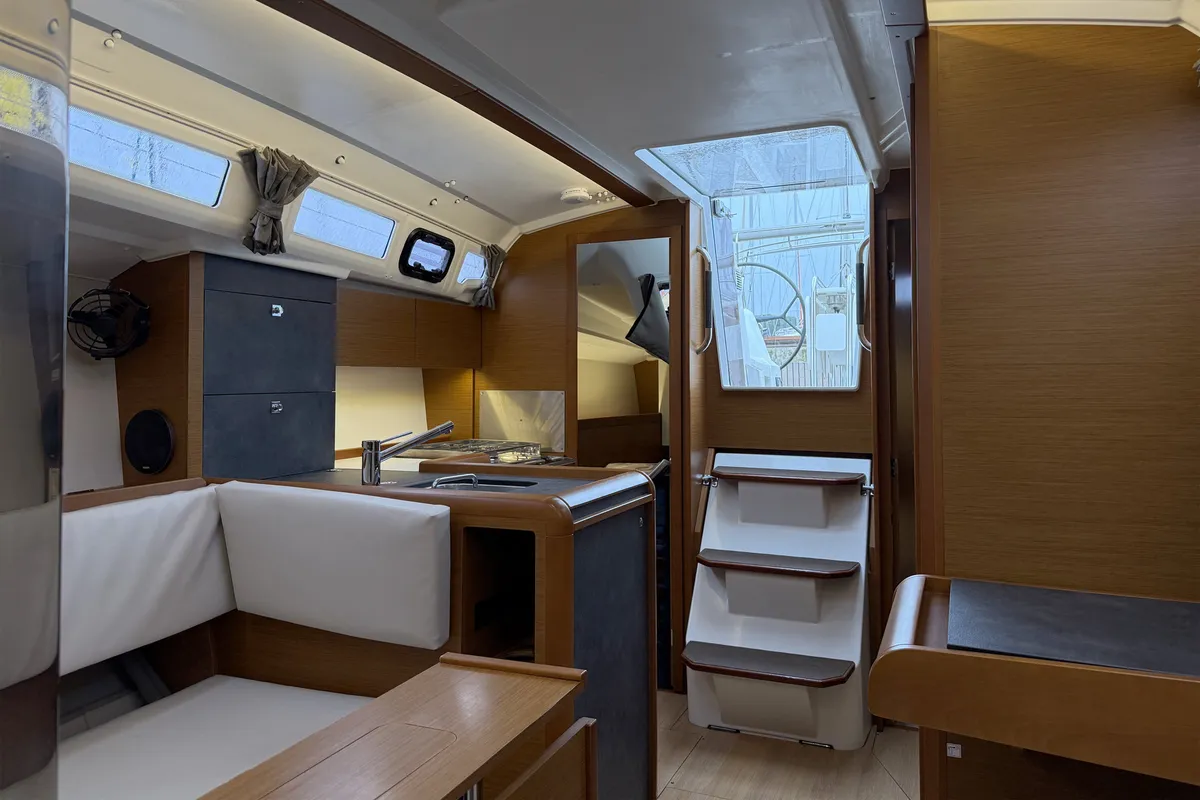 Salon of Ana, a Jeanneau Sun Odyssey 349 sailboat at Grad Pula, Croatia