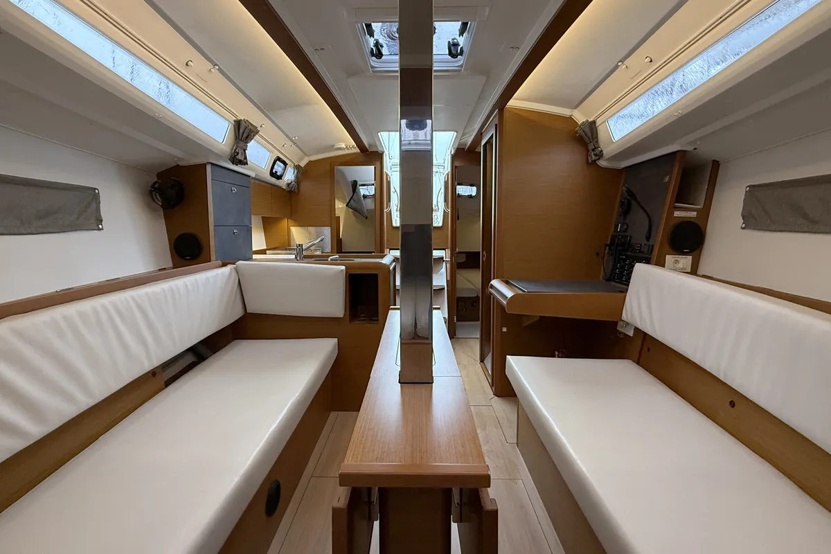 Salon of Ana, a Jeanneau Sun Odyssey 349 sailboat at Grad Pula, Croatia