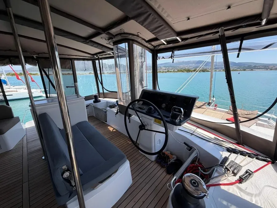 Kos 52.CAT2, a Bali 5.2 - 6 + 2 cab. catamaran at Lefkada, Greece