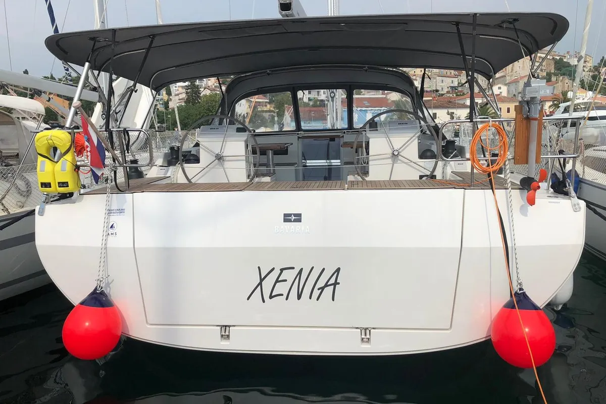 Exterior view of Xenia, a Bavaria C50 Style sailboat at Općina Vrsar, Croatia