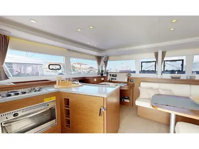 Galley of Zacapa, a Lagoon 450 F catamaran at Municipal Unit of Ellomenos, Greece
