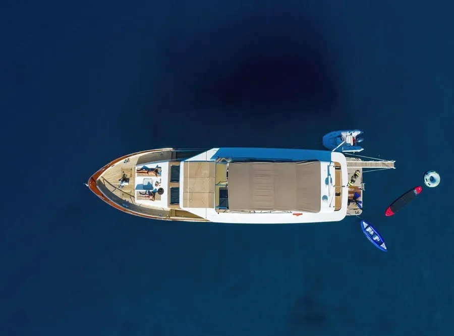 Exterior view of MY Blanka, a CCYD M/Y Blanka motor yacht at Split, Croatia