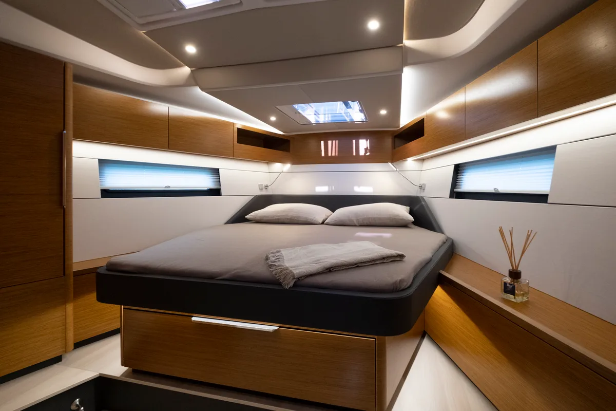 Cabin on Gin Tonic, a Hanse 460 sailboat at Rosignano Solvay, Italy