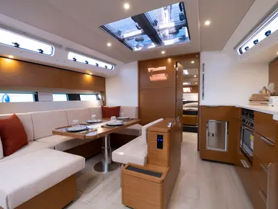 Salon of Gin Tonic, a Hanse 460 sailboat at Rosignano Solvay, Italy