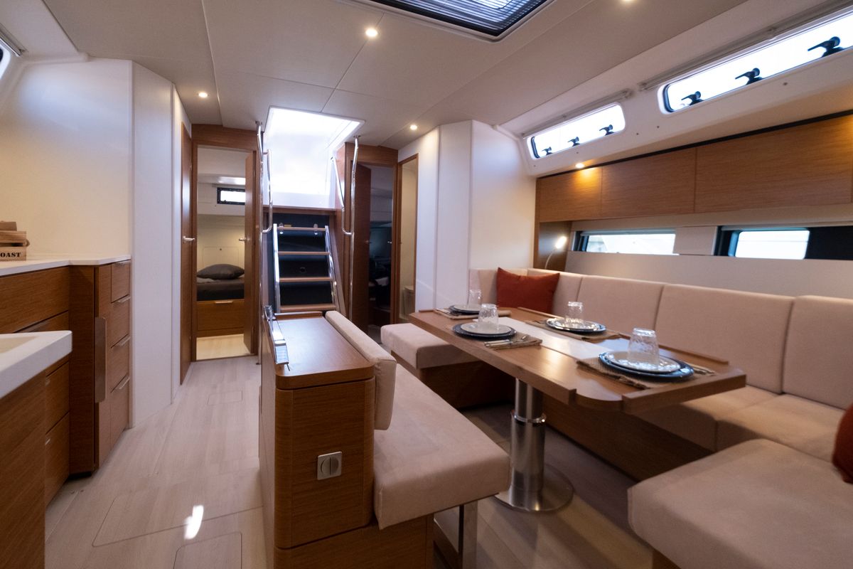 Salon of Gin Tonic, a Hanse 460 sailboat at Rosignano Solvay, Italy