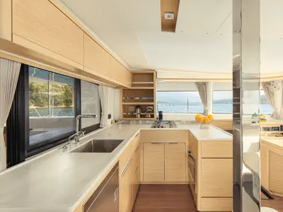Galley of Naya, a Lagoon 46 catamaran at Dubrovnik, Croatia