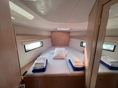 Cabin on Kaze Maru, a Bavaria C42 sailboat at Volos, Greece