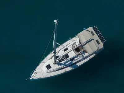 Athene, a Bavaria Cruiser 37 sailboat at Municipal Unit of Lefkada, Greece