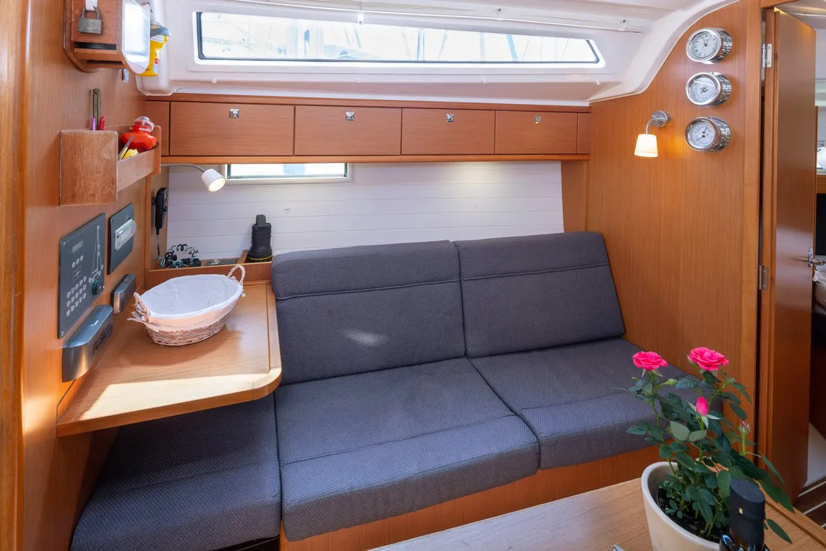 Athene, a Bavaria Cruiser 37 sailboat at Municipal Unit of Lefkada, Greece