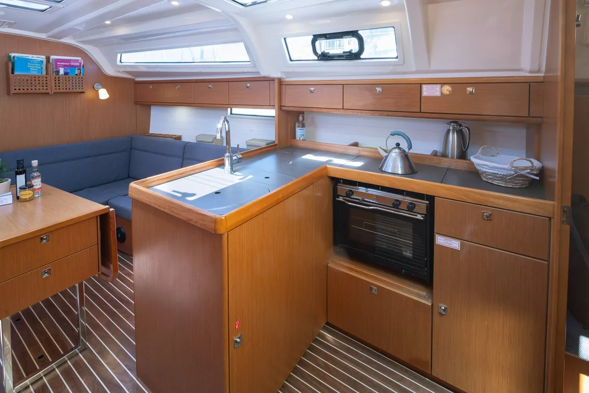 Athene, a Bavaria Cruiser 37 sailboat at Municipal Unit of Lefkada, Greece