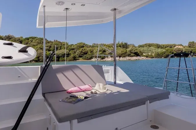 Deck of Gin Tonic, a Lagoon 450 F catamaran at Municipal Unit of Ellomenos, Greece