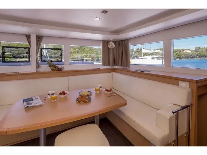Salon of Gin Tonic, a Lagoon 450 F catamaran at Municipal Unit of Ellomenos, Greece