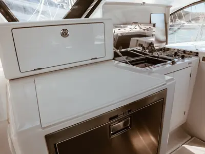 Galley of Chandra, a Jeanneau Sun Loft 47 sailboat at Punta Ala, Italy