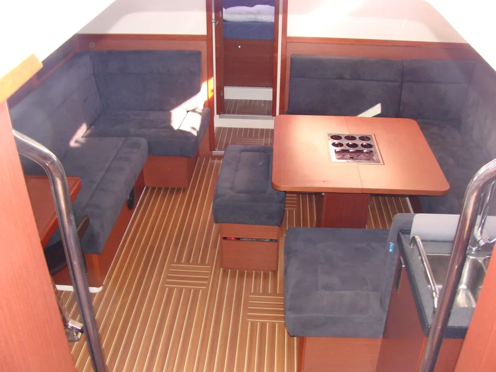 Salon of Sugar, a Hanse 455 sailboat at Athens, Greece
