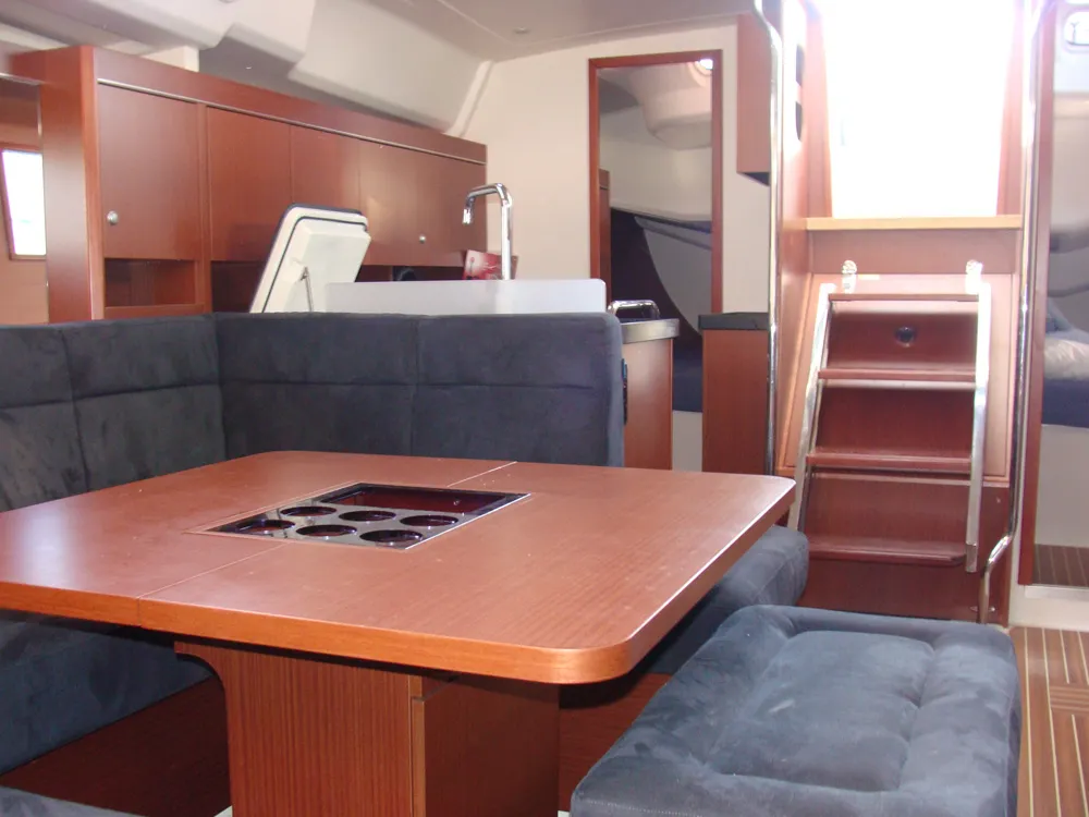 Salon of Sugar, a Hanse 455 sailboat at Athens, Greece