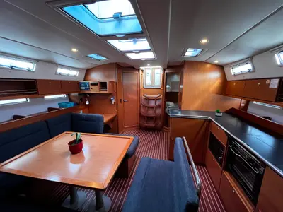 Salon of Golić, a Bavaria Cruiser 45 sailboat at Općina Sukošan, Croatia