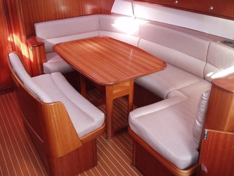 Salon of Marija Katarina, a Bavaria 38 sailboat at Punat, Croatia