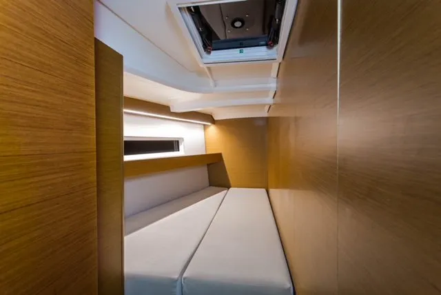 Cabin on Ocean Song, a Jeanneau Sun Odyssey 440 sailboat at Athens, Greece