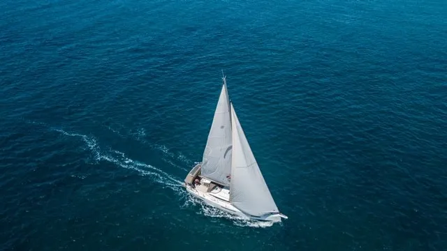 Exterior view of Ocean Song, a Jeanneau Sun Odyssey 440 sailboat at Athens, Greece