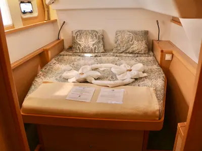 Cabin on Peace Out, a Lagoon 450 catamaran at Parham Town, British Virgin Islands