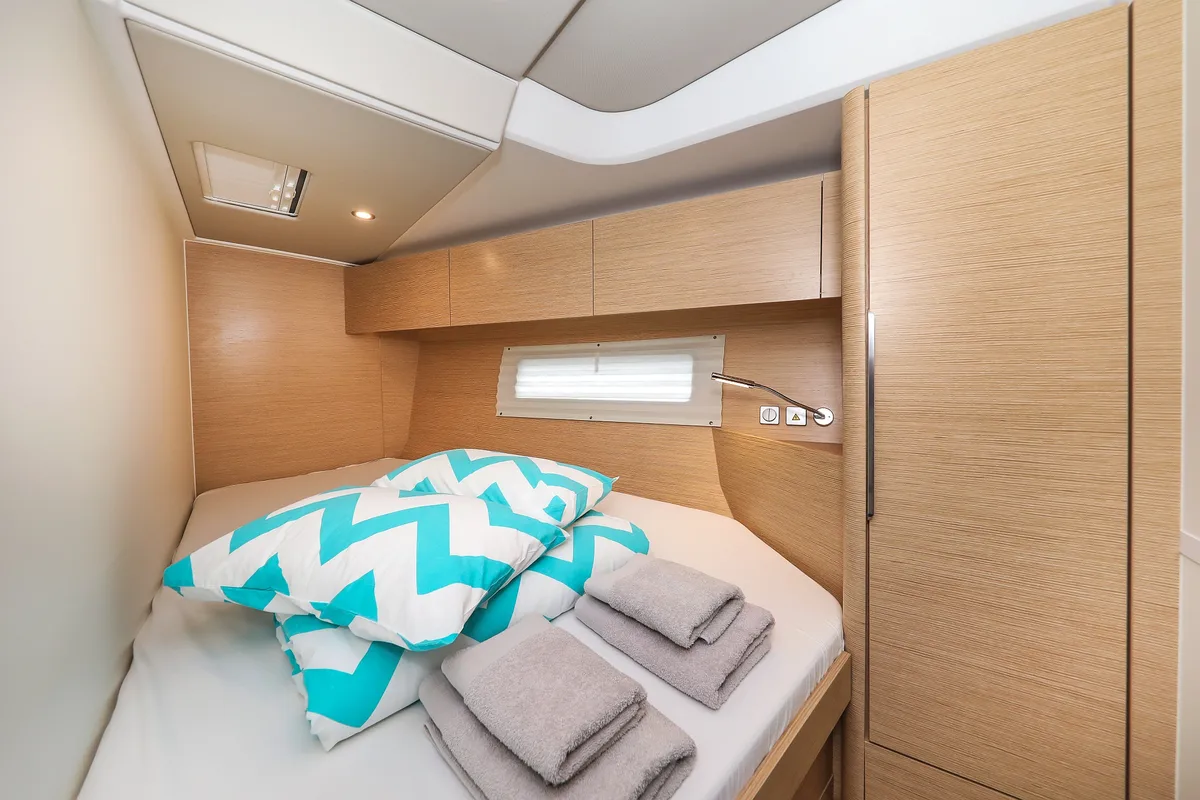 Cabin on Alexej, a Hanse 460 sailboat at Grad Biograd na Moru, Croatia
