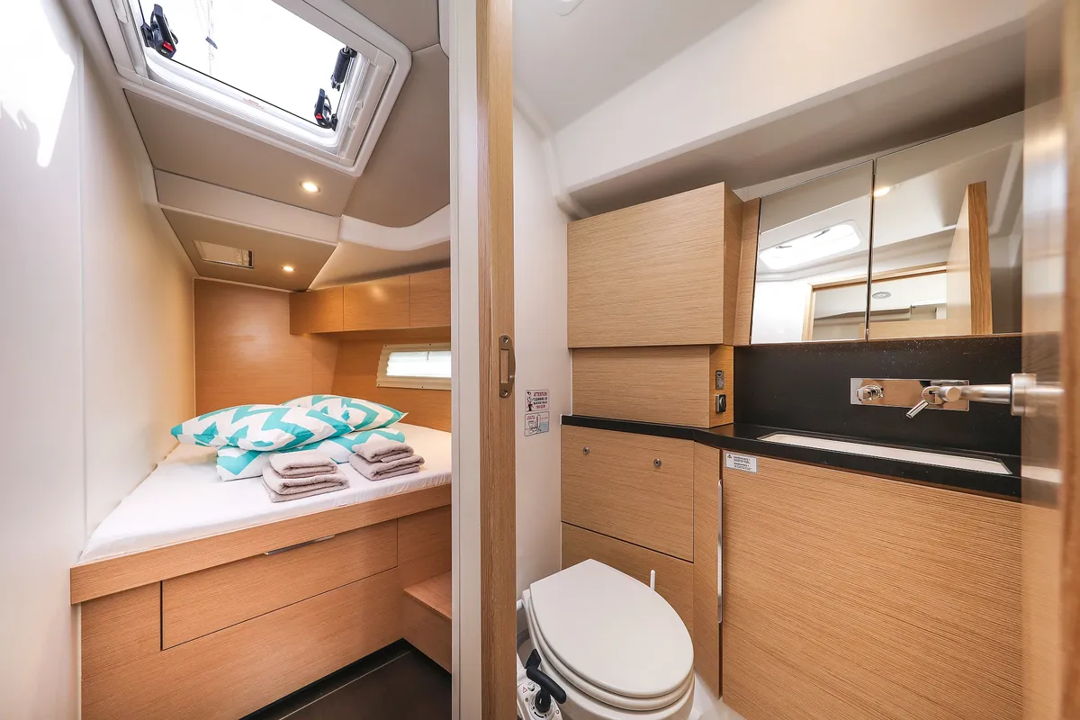 Cabin on Alexej, a Hanse 460 sailboat at Grad Biograd na Moru, Croatia
