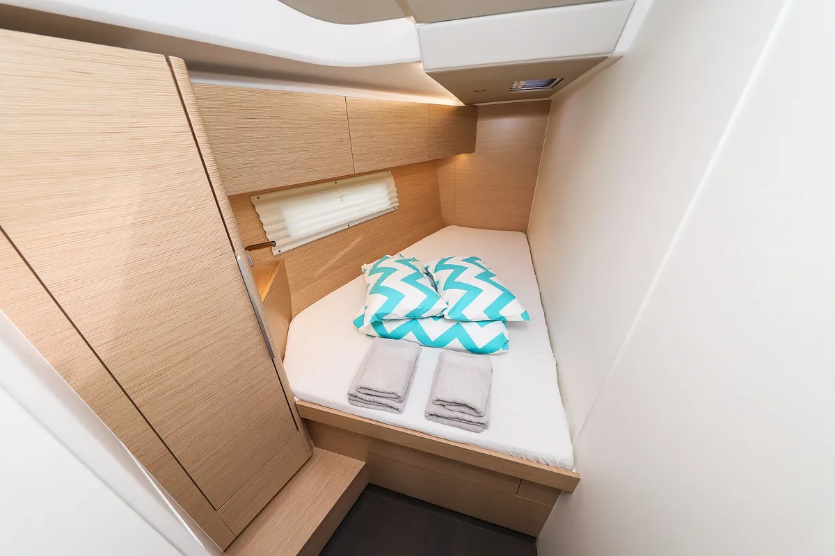 Cabin on Alexej, a Hanse 460 sailboat at Grad Biograd na Moru, Croatia