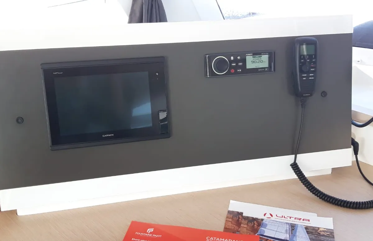 NALA, a Fountaine Pajot Lucia 40 catamaran at Seget Donji, Croatia