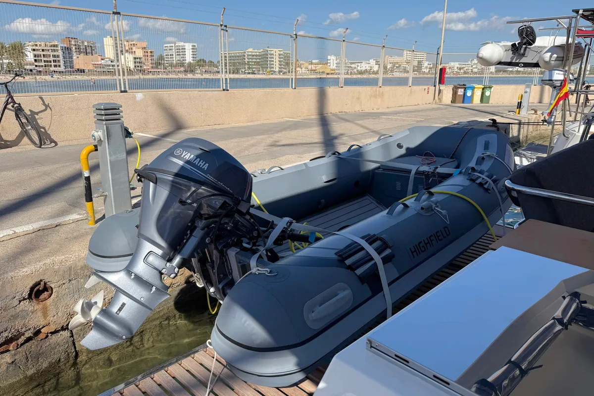 Yara, a Fountaine Pajot Elba 45 catamaran at Palma de Mallorca, Spain