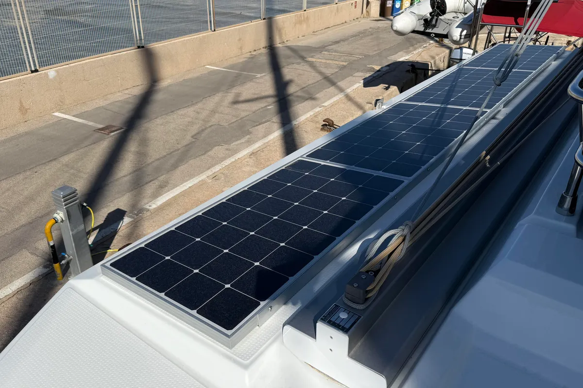 Yara, a Fountaine Pajot Elba 45 catamaran at Palma de Mallorca, Spain