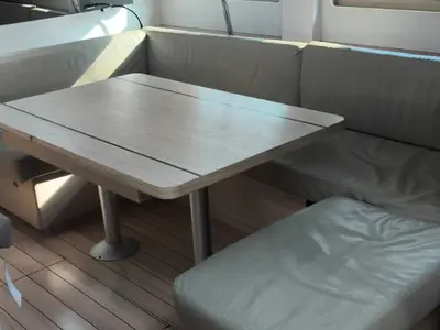 Salon of Enjoy, a Beneteau Oceanis 51.1 sailboat at Nea Peramos, Greece