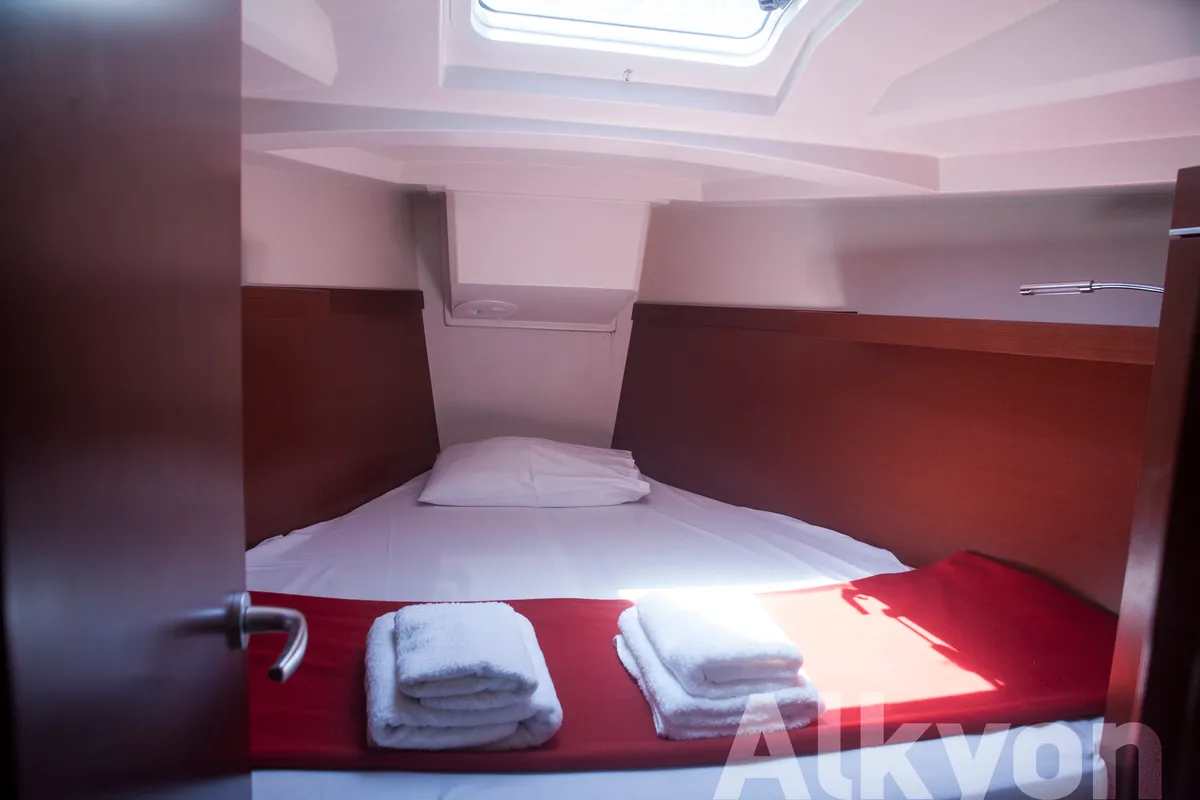 Cabin on Magnifique, a Hanse 345 sailboat at Municipal Unit of Lefkada, Greece