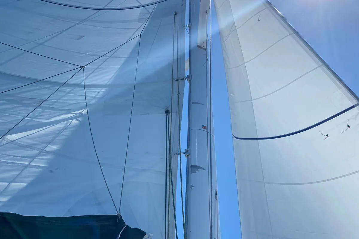 Adriatic Leopard, a Lagoon 50 catamaran at Grad Kaštela, Croatia